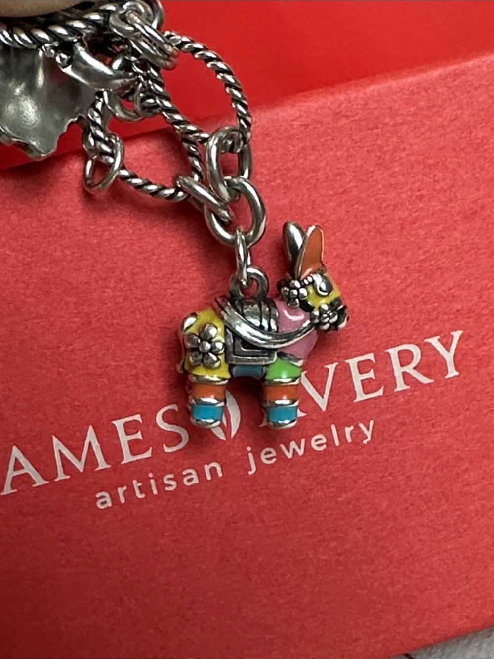 James Avery Piñata 🪅 🫏 sterling silver enamel charm - Picture 2 of 6